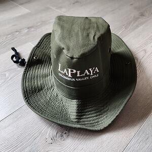 La Playa Chile Hat Fishing Safari Hiking Sun Cap Green Colchagua Valley Vented